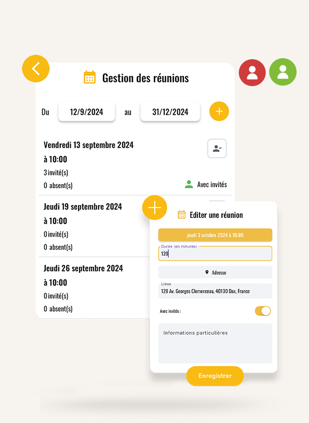 Des réunions organisées sans effort